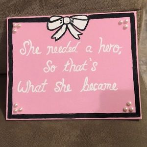 HANDPAINTED CANVAS WITH MOTIVATIONAL PHRASE